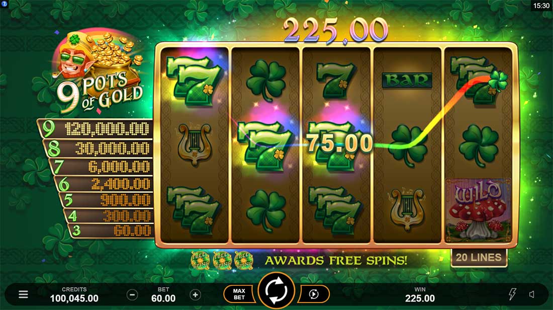 9 Pots Of Gold Free Play