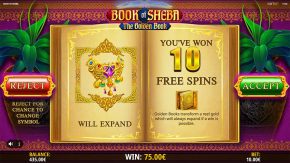 Book of Sheba Free Spins