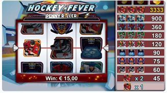 Hockey Fever Penny Roller Features