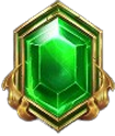 The Conqueror Green Gem Symbol