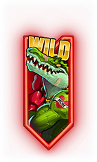 Man vs Gator Red Wild Symbol