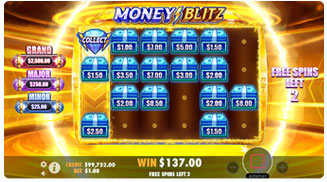 Money Blitz Bonus k hracímu automatu