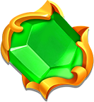 Royal Nuts Green Gem Symbol