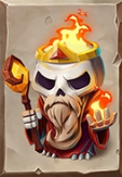 Bone Raiders Flaming Skeleton Symbol