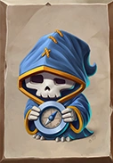 Bone Raiders Skeleton with Compass Symbol