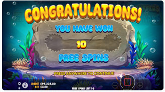 Puffers vs Sharks Free Spins