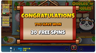 Oodles of Noodles Free Spins