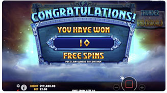 Thunder vs Underworld Free Spins