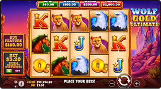 Wolf Gold Ultimate Slot Spielablauf